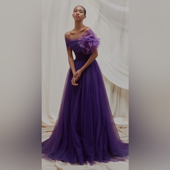 pamella roland purple dress Pamella Roland Pre-Fall 2020